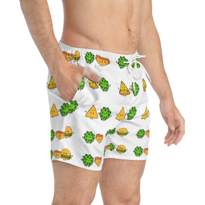 "Fun Foodie" Swim Trunks