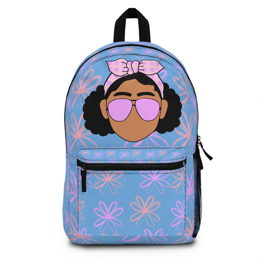 Chic Floral Backpack with Retro Vibes