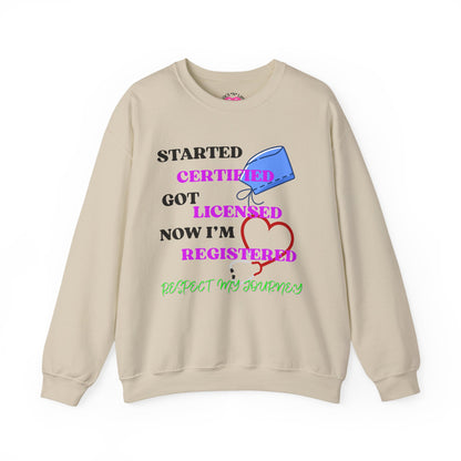 Certified Journey Unisex Sweatshirt, Motivational Crewneck
