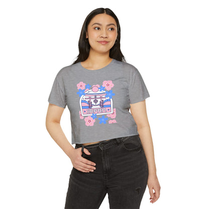 Japan Floral Women's Festival Crop Top