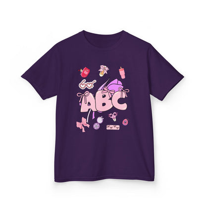 Colorful ABC Kids Tee, Playful Cotton Tee