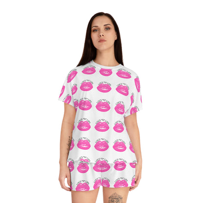 Locs and Lips  Women's Short Pajama Set (AOP)