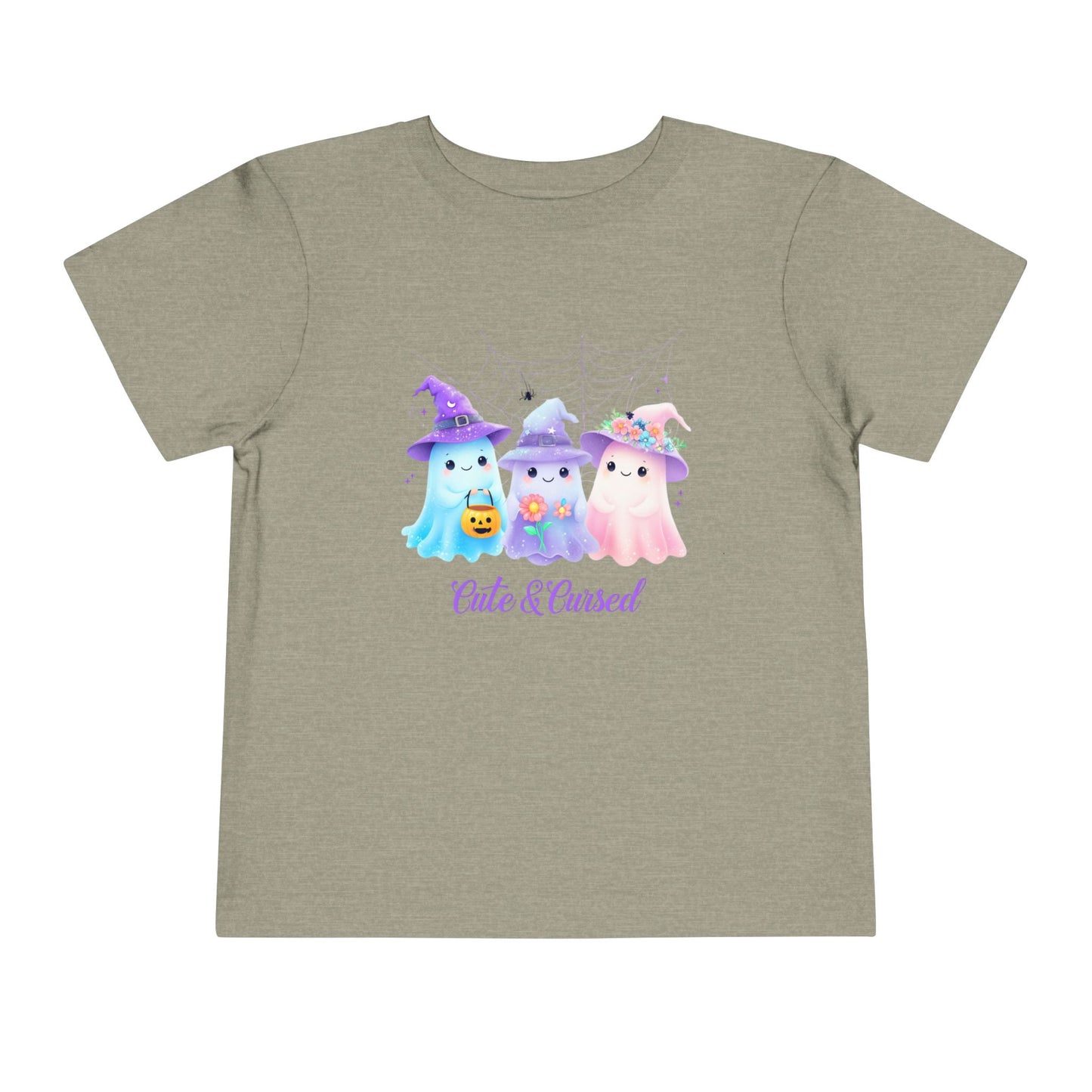 Cute & Cursed Toddler Tee, Halloween Shirt for Kids