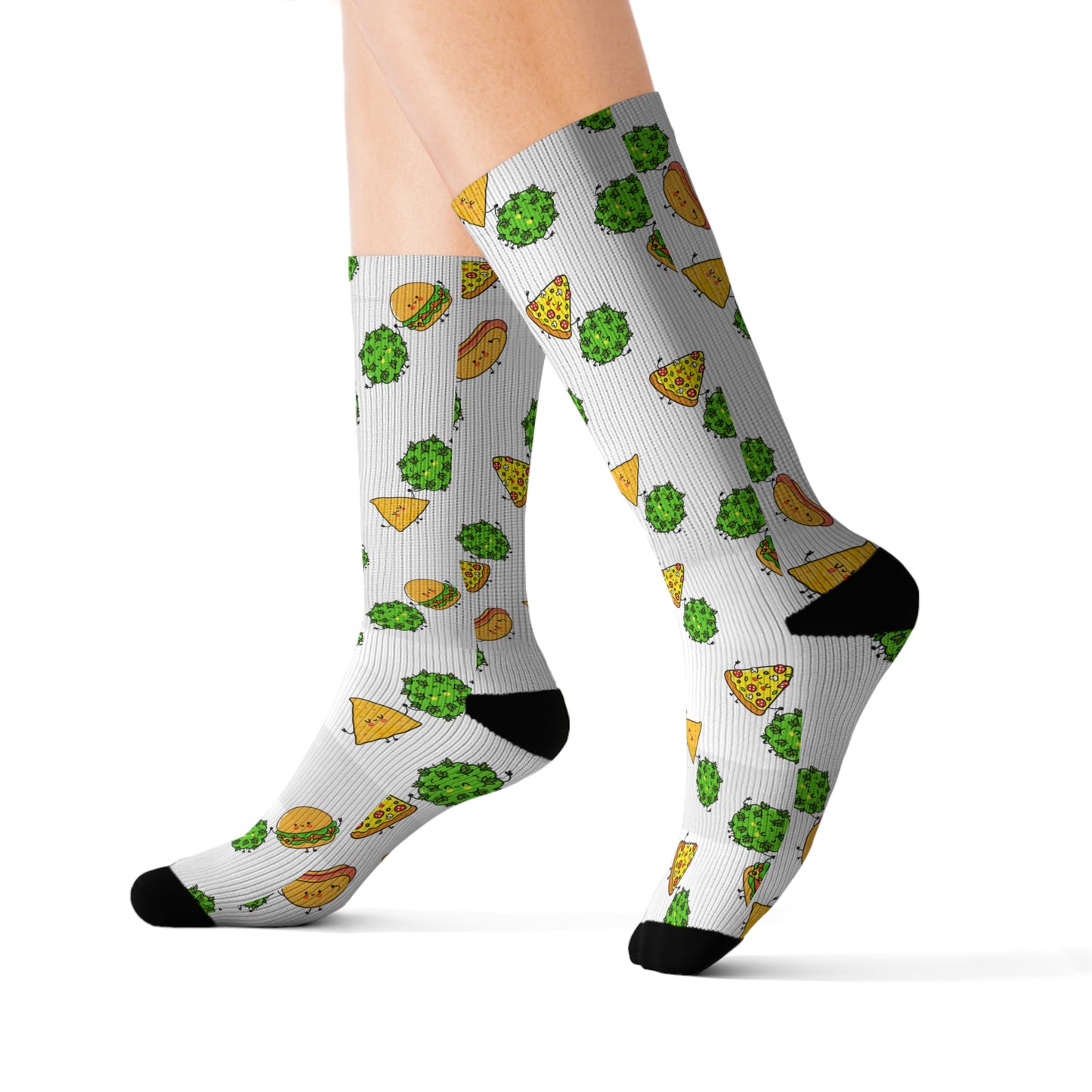 White Munchie Socks| Unisex