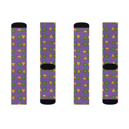 Purple Munchie Socks| Unisex