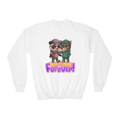 Youth Animal Friendship Sweatshirt, Besties Forever