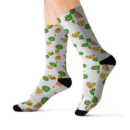 White Munchie Socks| Unisex
