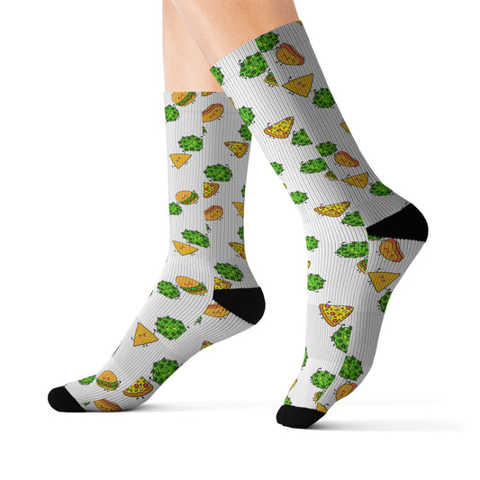 White Munchie Socks| Unisex