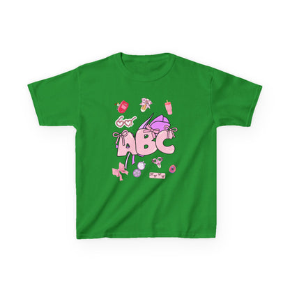 Colorful ABC Kids Tee, Playful Cotton Tee