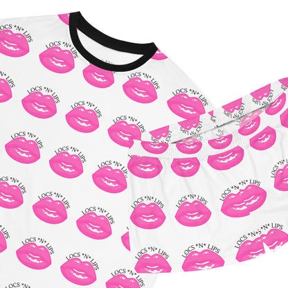 Locs and Lips  Women's Short Pajama Set (AOP)