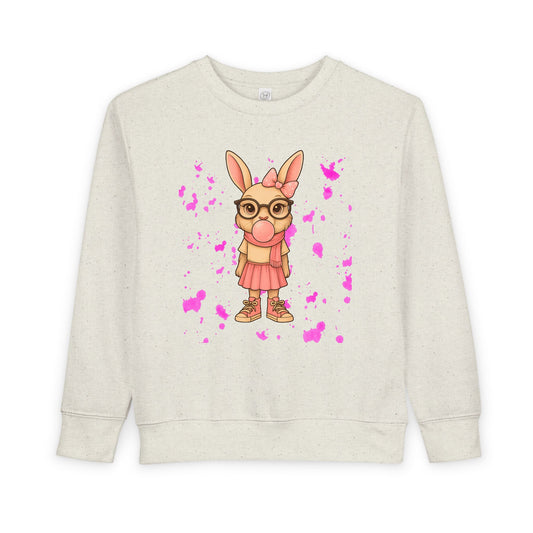 Cute Bunny Toddler Sweatshirt, Kids' Casual Wear