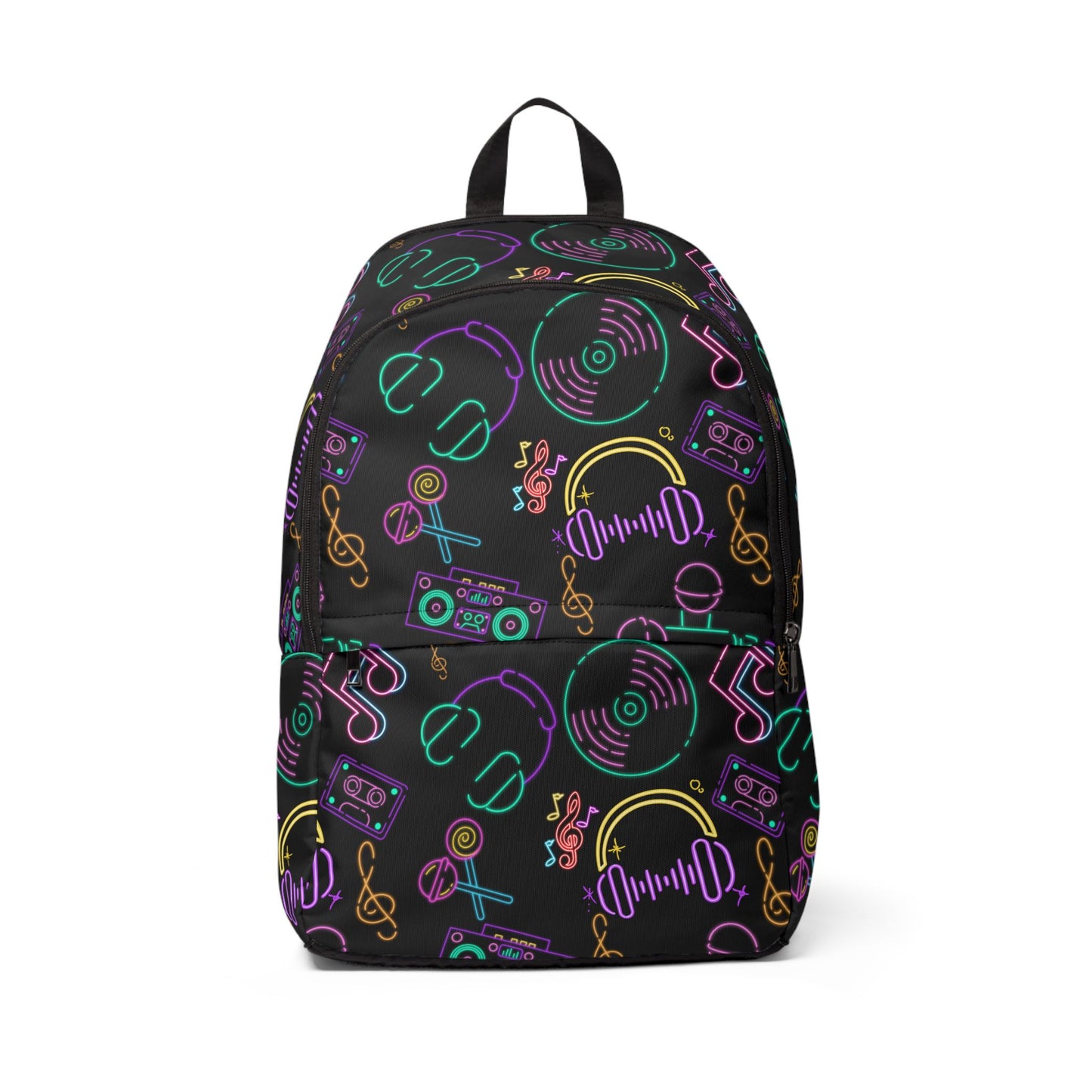 Musical Vibes Unisex Fabric Backpack