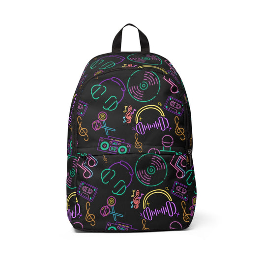 Musical Vibes Unisex Fabric Backpack
