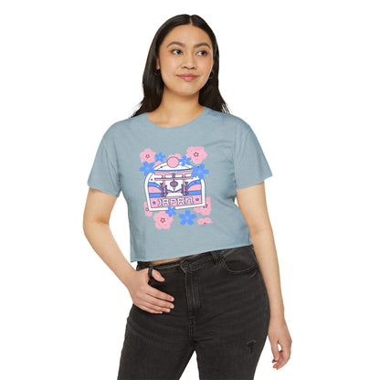 Japan Floral Women's Festival Crop Top