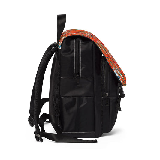 Playful Bear Pattern Unisex Shoulder Backpack