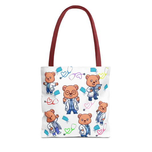 Cute Doctor Bear Tote Bag, Medical Student Gift