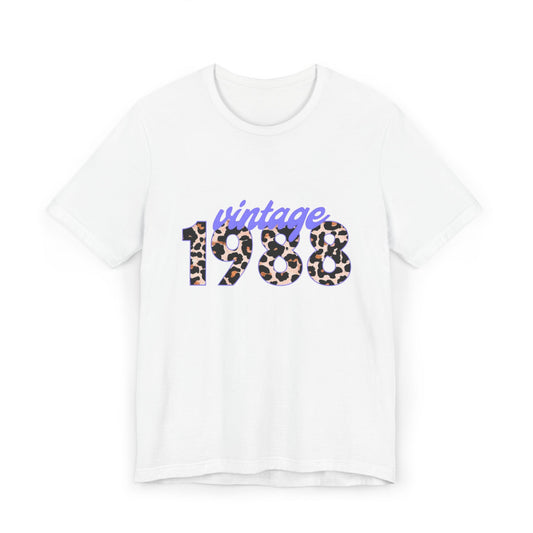 Vintage 1988 Unisex Jersey T-Shirt, Retro Graphic Tee