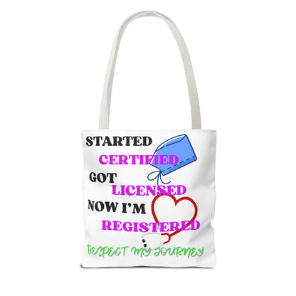 Certified Journey Tote Bag, Inspirational Gift