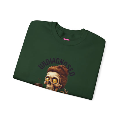 Funny Skeleton Unisex Crewneck Sweatshirt - Undiagnosed