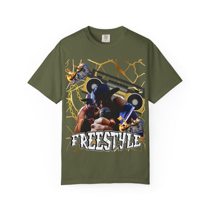 Retro Graphic T-Shirt with 'Freestyle' Design