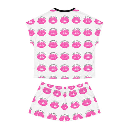 Locs and Lips  Women's Short Pajama Set (AOP)