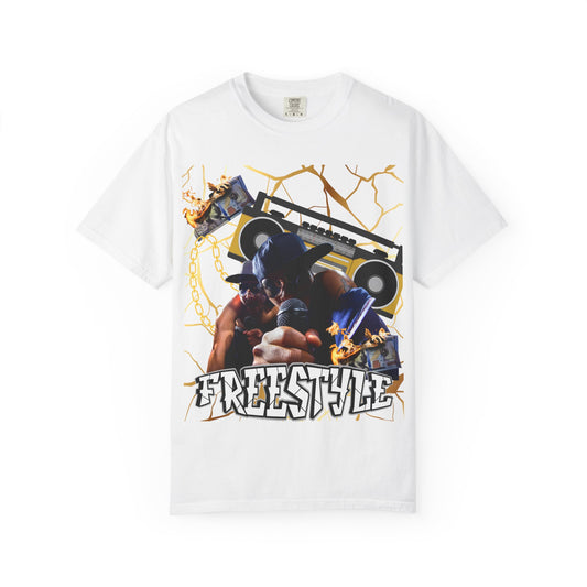 Retro Graphic T-Shirt with 'Freestyle' Design