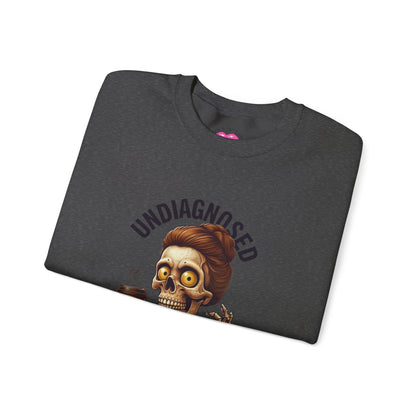 Funny Skeleton Unisex Crewneck Sweatshirt - Undiagnosed