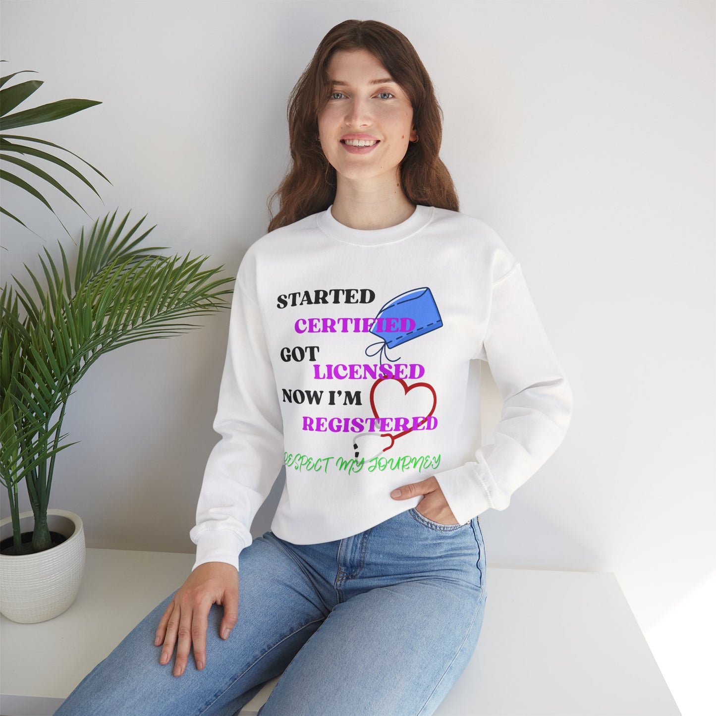 Certified Journey Unisex Sweatshirt, Motivational Crewneck