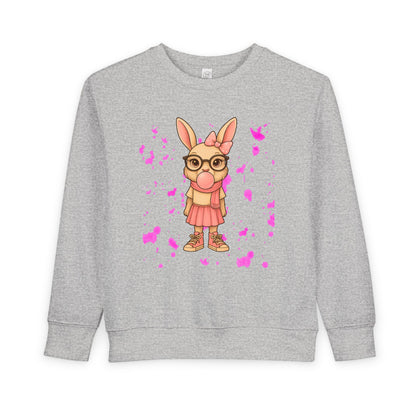 Cute Bunny Toddler Sweatshirt, Kids' Casual Wear