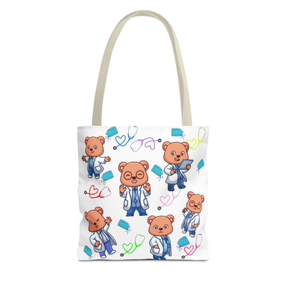 Cute Doctor Bear Tote Bag, Medical Student Gift