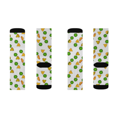 White Munchie Socks| Unisex