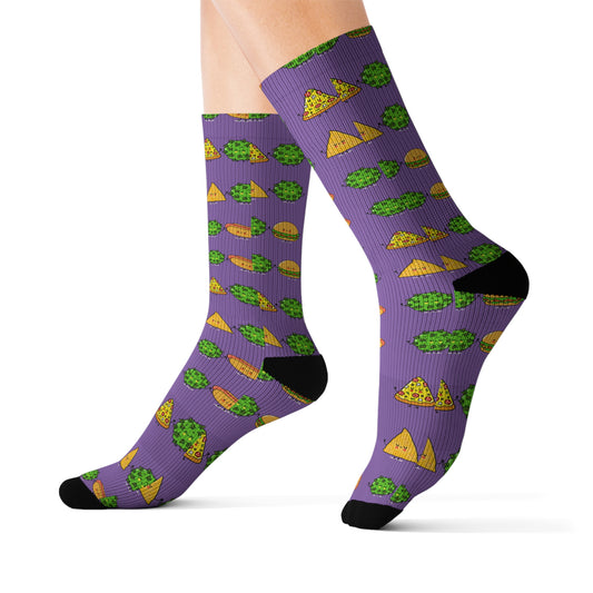 Purple Munchie Socks| Unisex