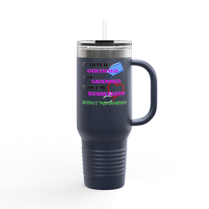 Certified Travel Mug, Licensed Cup for Professionals