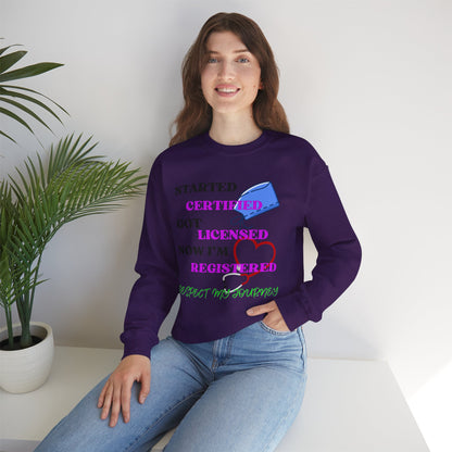 Certified Journey Unisex Sweatshirt, Motivational Crewneck