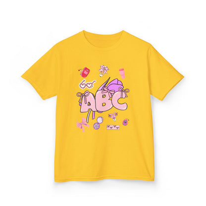 Colorful ABC Kids Tee, Playful Cotton Tee