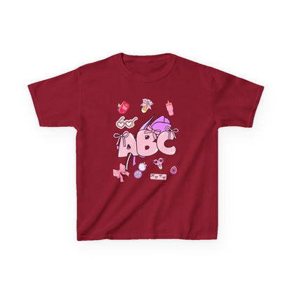 Colorful ABC Kids Tee, Playful Cotton Tee