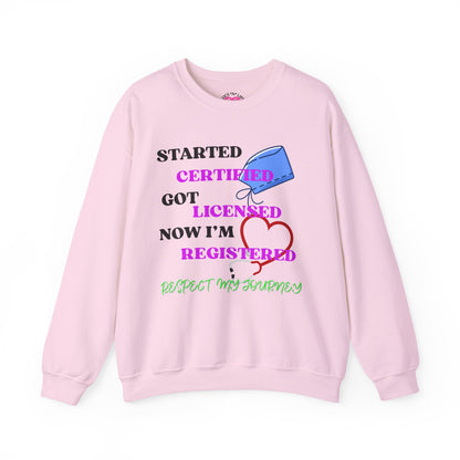 Certified Journey Unisex Sweatshirt, Motivational Crewneck