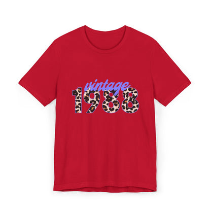 Vintage 1988 Unisex Jersey T-Shirt, Retro Graphic Tee