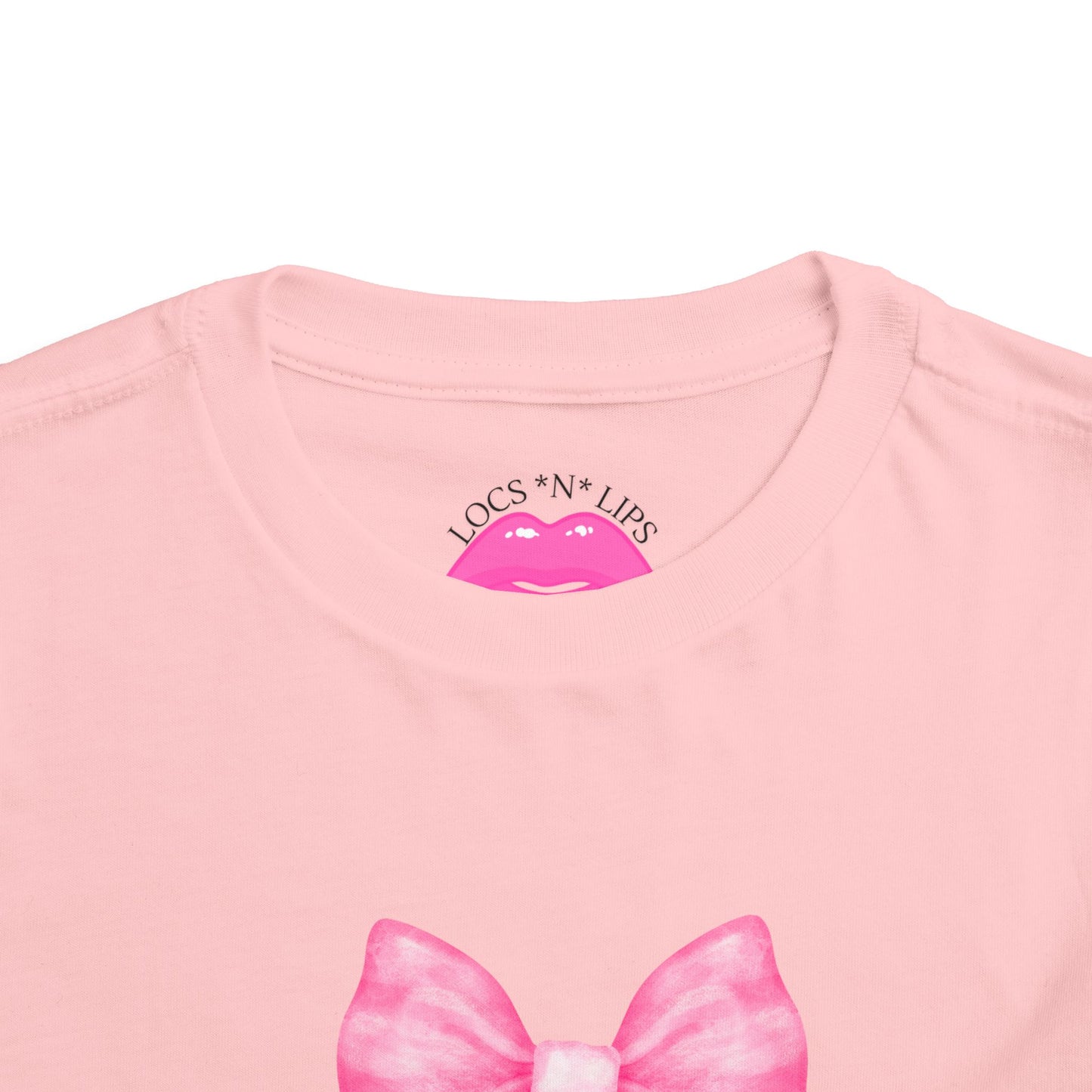 Cute Toddler Tee with Pink Bow Boots Design