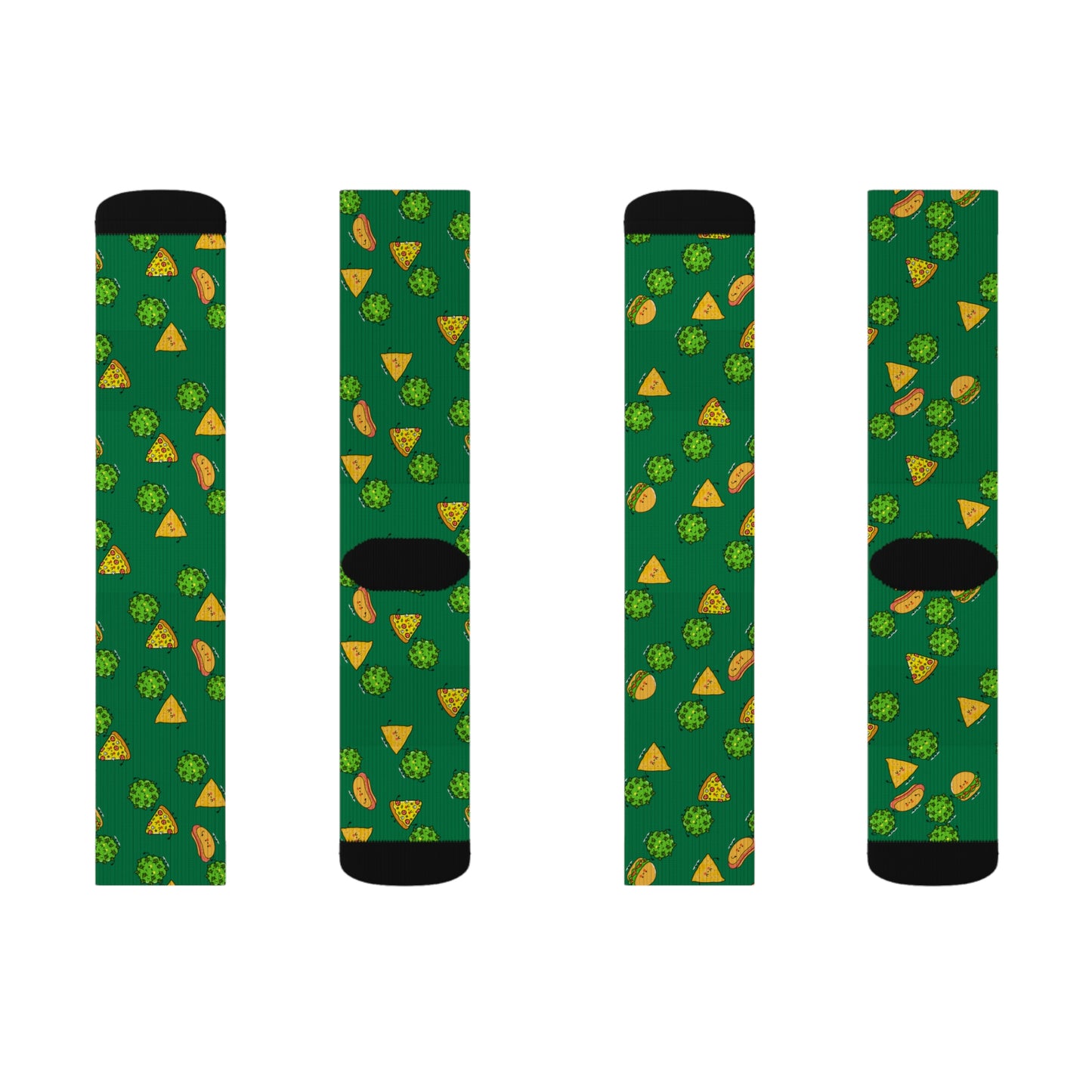 Green Munchies Socks| Unisex