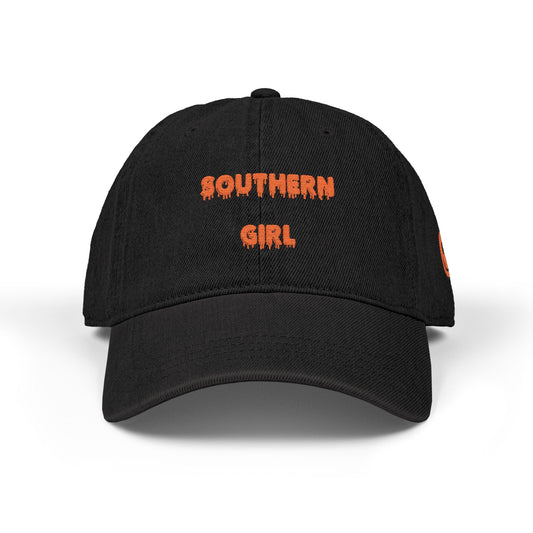 Southern Girl Embroidered Denim Hat, Casual Hat