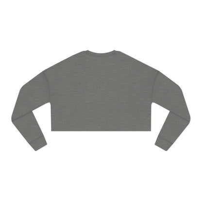 Halloween Skeleton Pumpkin Cropped Sweatshirt, Trendy Sweatshirt