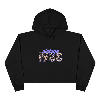 Vintage 1988 Crop Hoodie, Retro Fashion