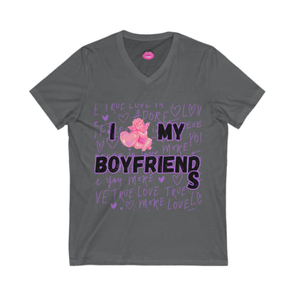 "I Love My Boyfriend_s" V-Neck Tee