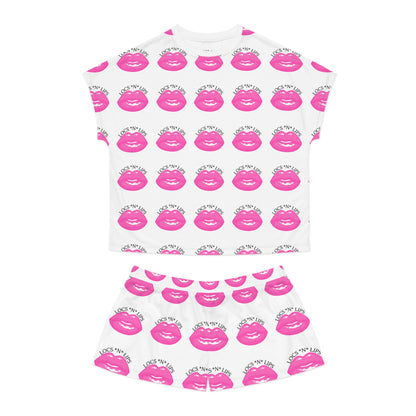 Locs and Lips  Women's Short Pajama Set (AOP)