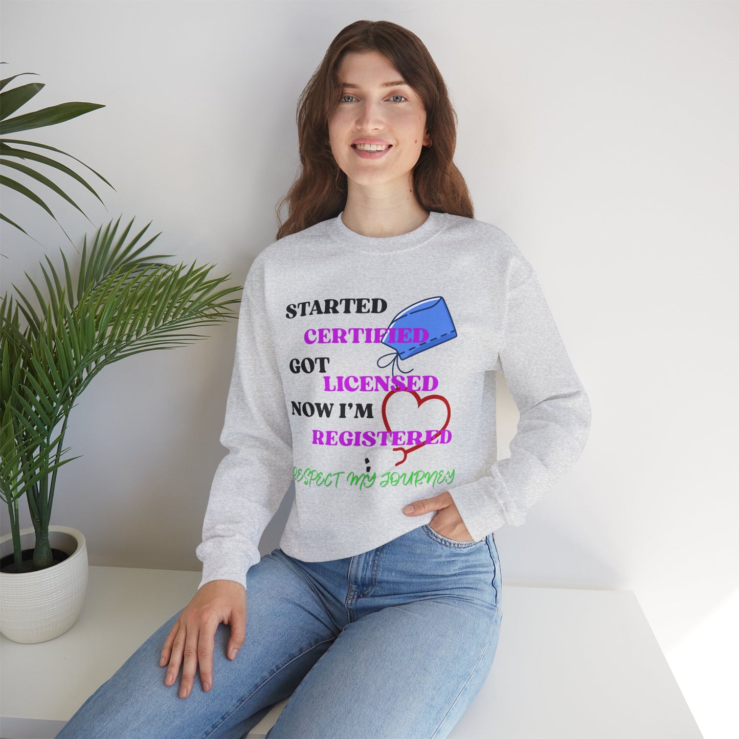 Certified Journey Unisex Sweatshirt, Motivational Crewneck