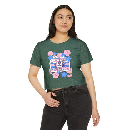 Japan Floral Women's Festival Crop Top