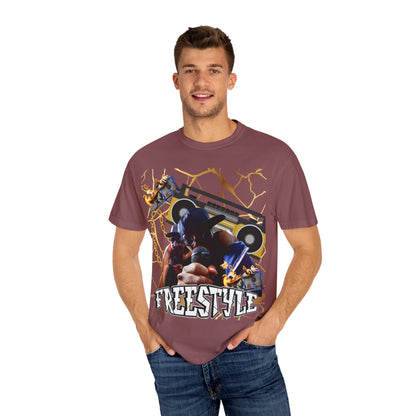 Retro Graphic T-Shirt with 'Freestyle' Design