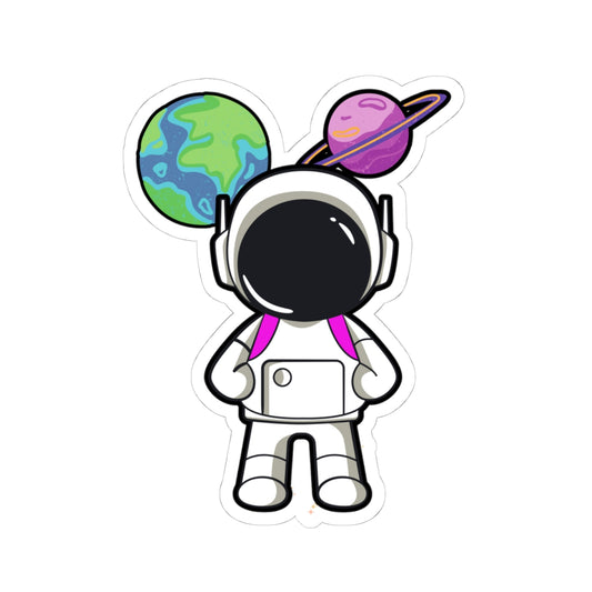 Astronaut_ Kiss-Cut Stickers