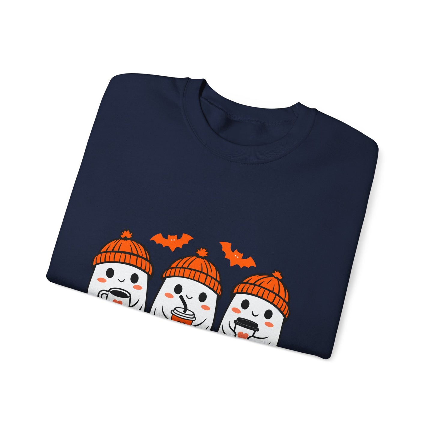 Spooky Ghosts Crewneck Sweatshirt, Halloween Sweatshirt